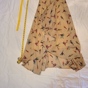 Bird print dress.